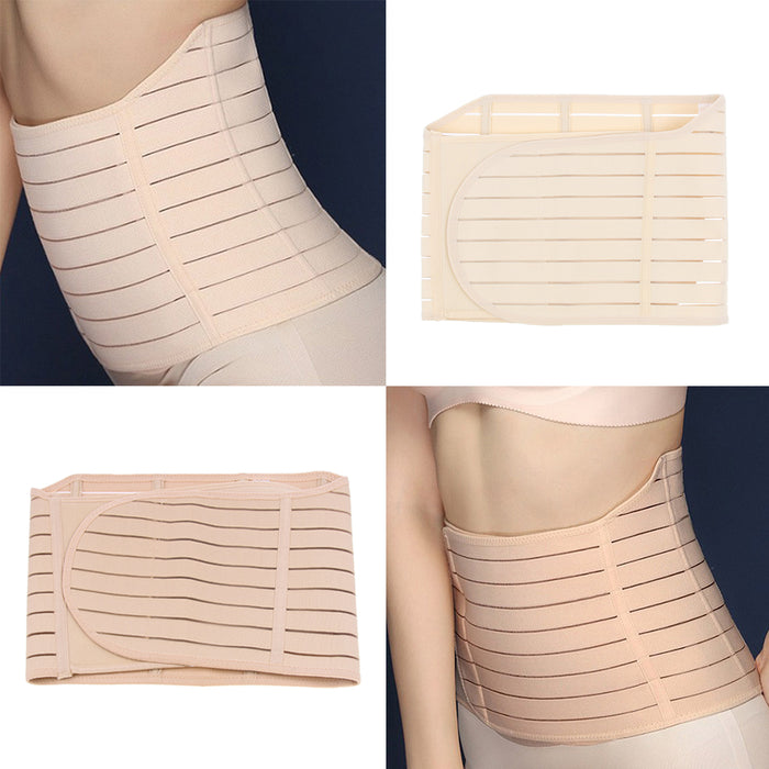 Crofta Women Postpartum Girdle Shapewear Wrap Band Waist Support Belt M Skin