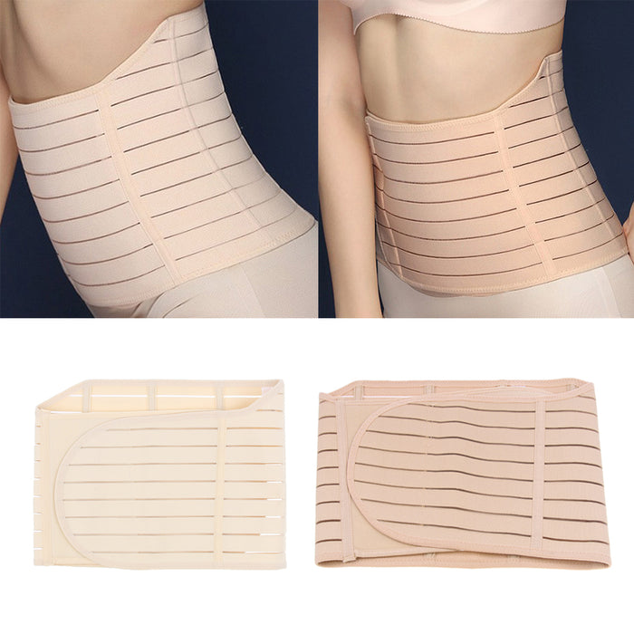 Crofta Women Postpartum Girdle Shapewear Wrap Band Waist Support Belt M Skin