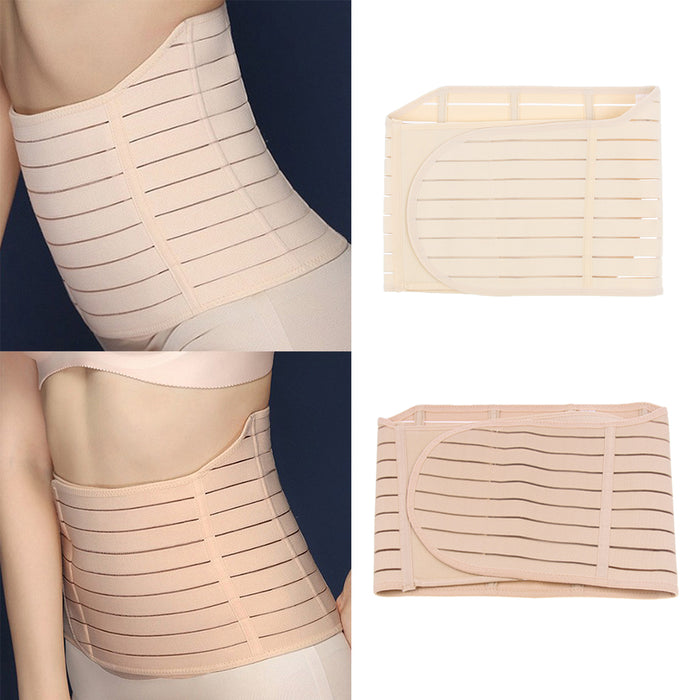 Crofta Women Postpartum Girdle Shapewear Wrap Band Waist Support Belt M Skin