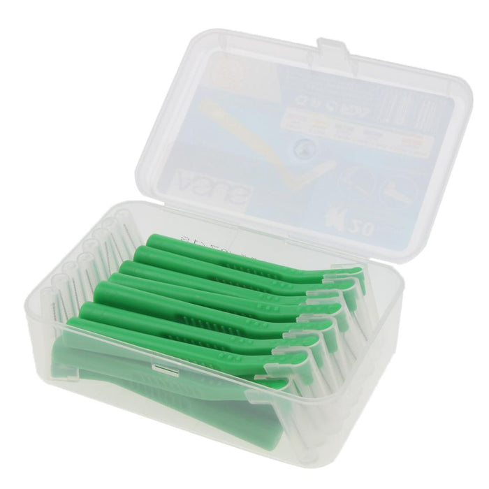 20 Pieces Interdental Brush Toothpick Floss Teeth Cleaner Oral Care Green