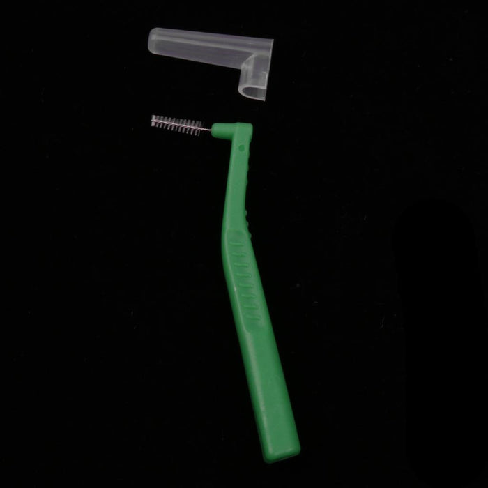 20 Pieces Interdental Brush Toothpick Floss Teeth Cleaner Oral Care Green