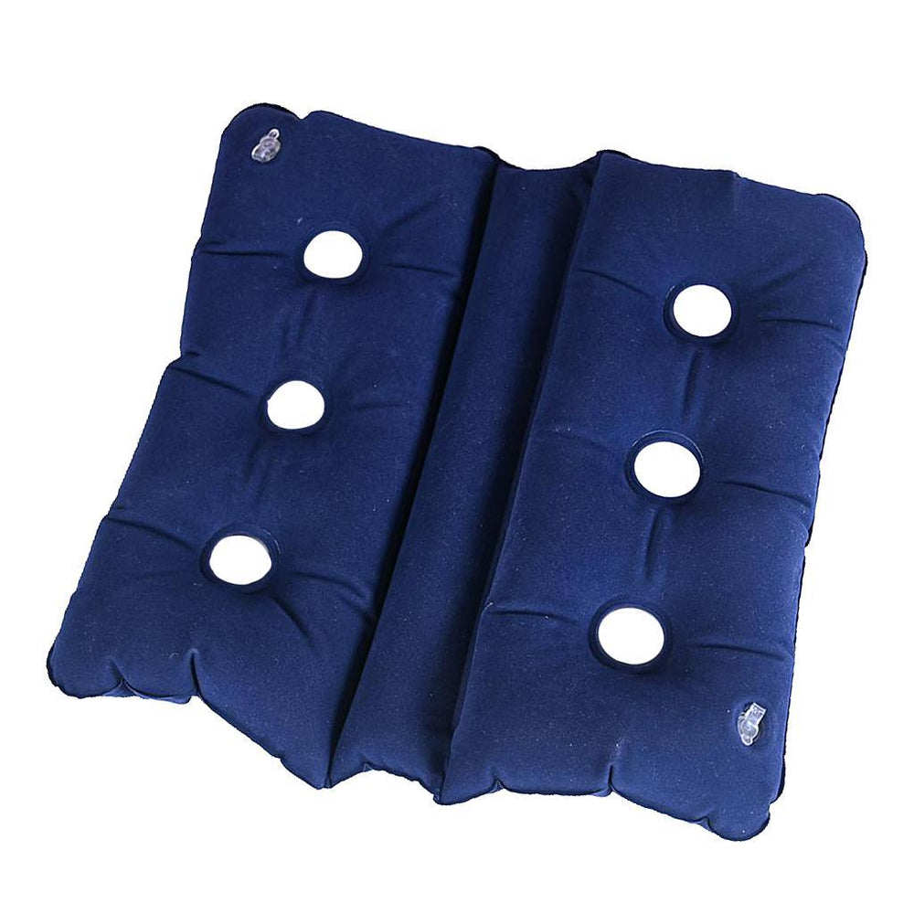 Crofta Foldable Air Inflatable Cushion Seat Chair Wheelchair Pillow Pad Dark Blue