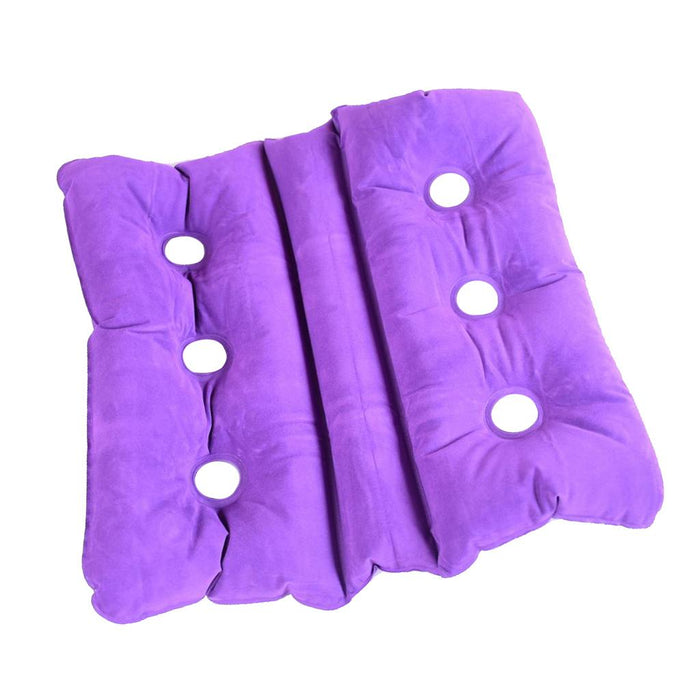 Crofta Foldable Air Inflatable Cushion Seat Chair Wheelchair Pillow Pad Purple