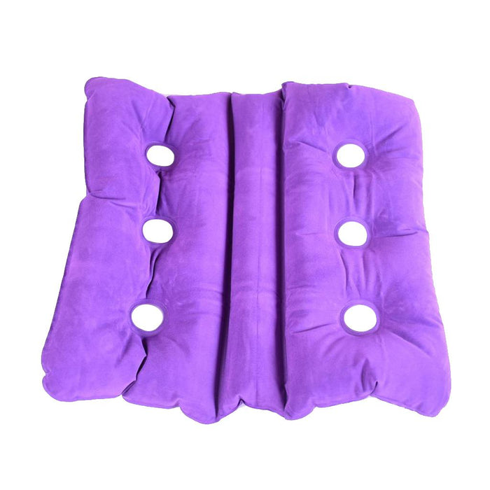 Crofta Foldable Air Inflatable Cushion Seat Chair Wheelchair Pillow Pad Purple