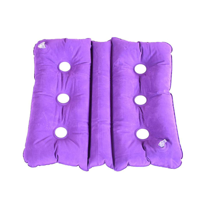 Crofta Foldable Air Inflatable Cushion Seat Chair Wheelchair Pillow Pad Purple