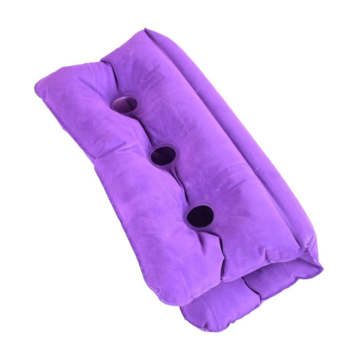 Crofta Foldable Air Inflatable Cushion Seat Chair Wheelchair Pillow Pad Purple