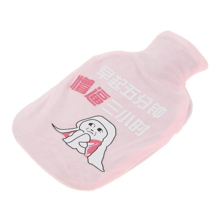 Classic Rubber Hot Heat Warm Water Bottle Thicker Warming Bag with Cover 1L 03