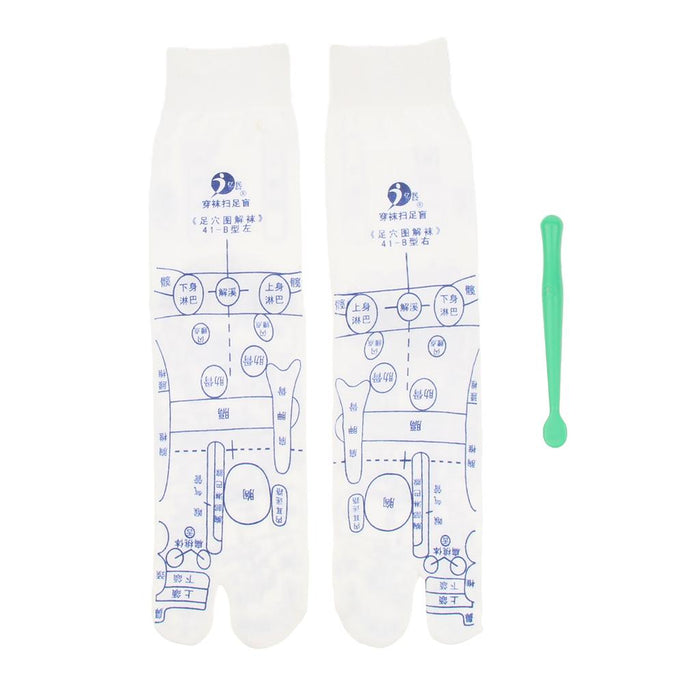 Crofta 1 Pair Foot Pressure Point Acupuncture Reflexology Socks for Men Women S