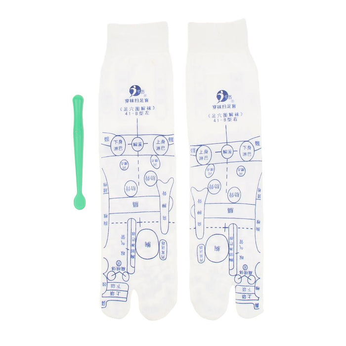 Crofta 1 Pair Foot Pressure Point Acupuncture Reflexology Socks for Men Women S