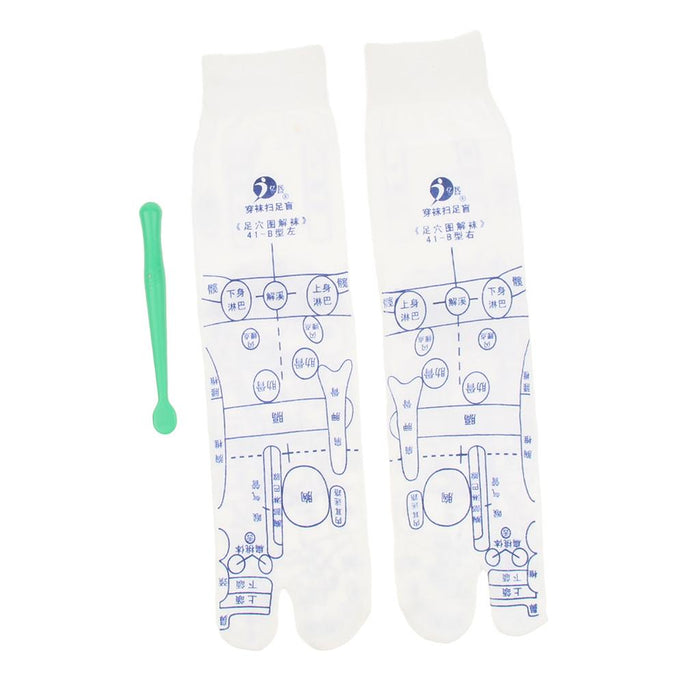 Crofta 1 Pair Foot Pressure Point Acupuncture Reflexology Socks for Men Women M