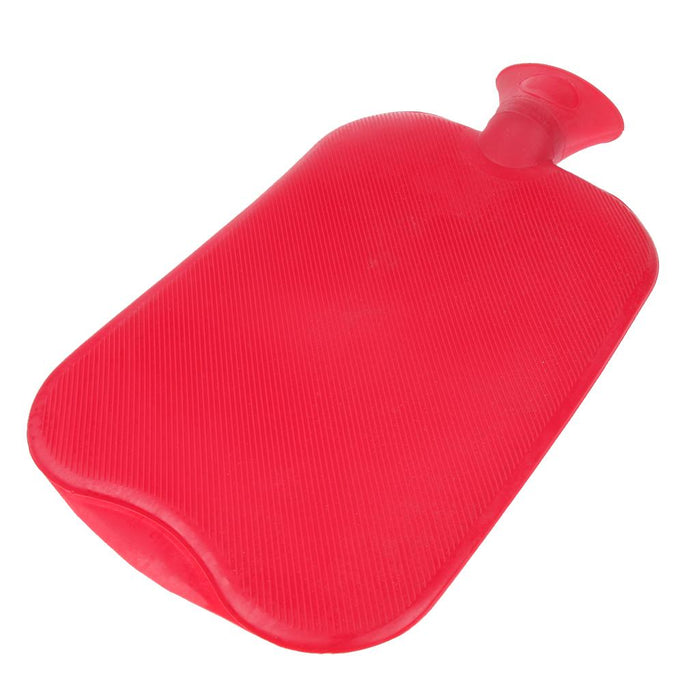 Crofta 3L Large Hot Heat Warm Water Bottle Thicker Warming Bag with Cover Red