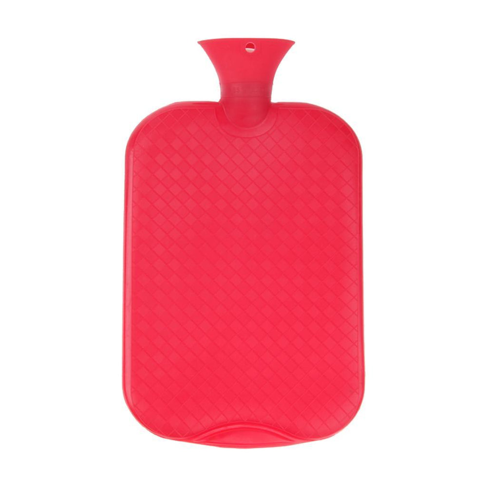 Crofta 3L Large Hot Heat Warm Water Bottle Thicker Warming Bag with Cover Red