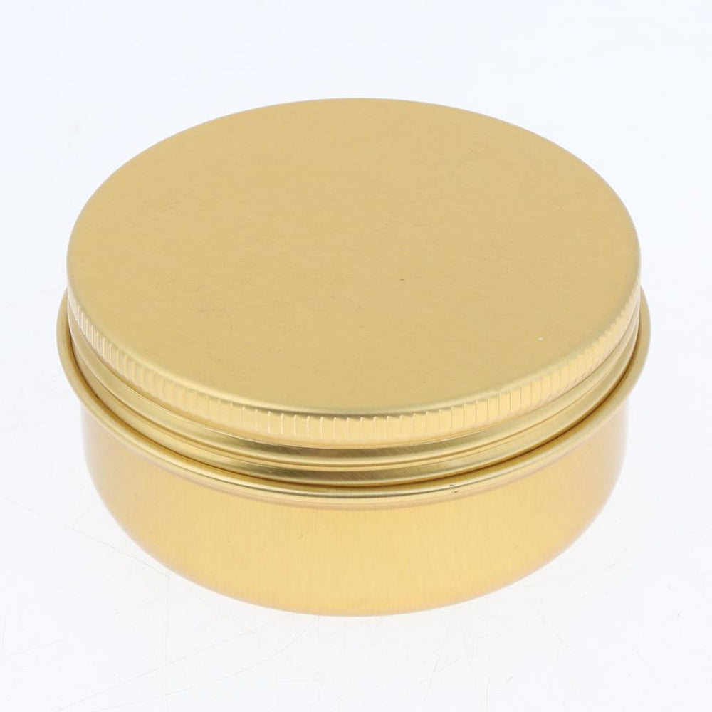 10 Pieces Round Aluminum Cream Empty Lip Balm Candles Container Jars Tin 30g