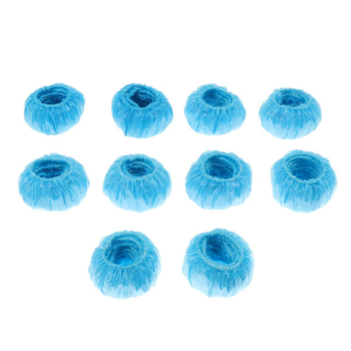 Crofta 100 Pieces Disposable Kids Baby Bath Ear Protectors Covers Earmuffs Blue