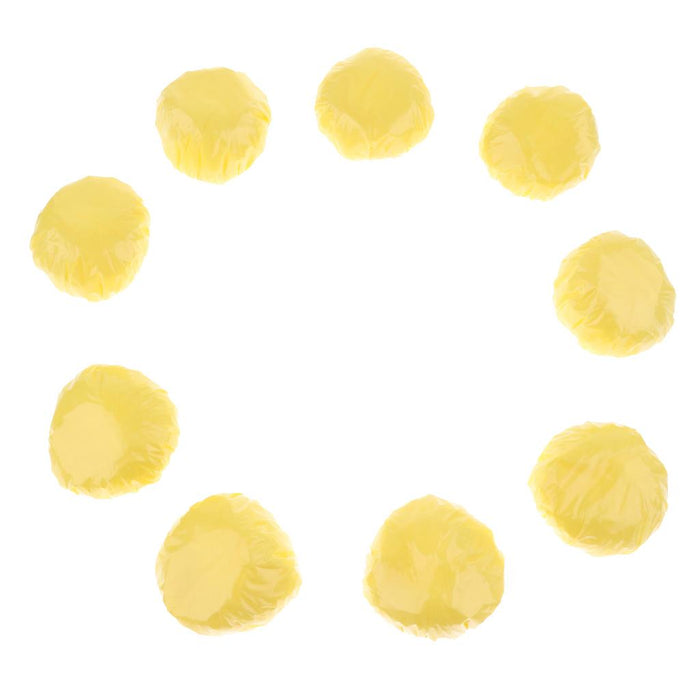 Crofta 100 Pieces Disposable Kids Baby Bath Ear Protectors Covers Earmuffs Yellow