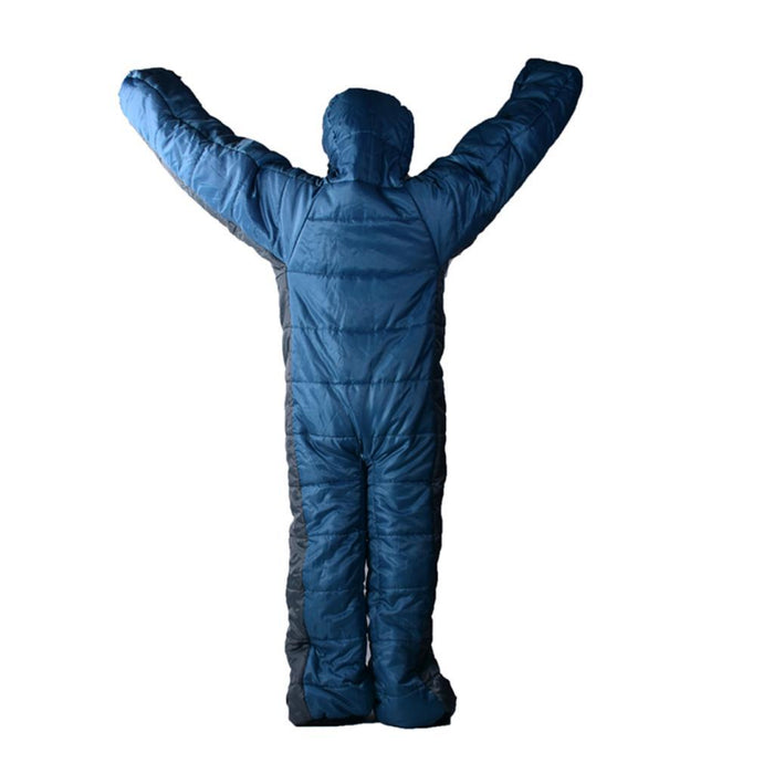 Crofta Adult Full Body Wearable Sleeping Bag with zippers for Outdoor Travel  L