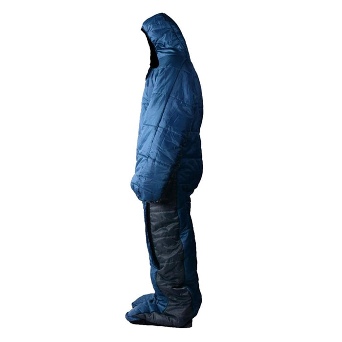 Crofta Adult Full Body Wearable Sleeping Bag with zippers for Outdoor Travel  L