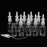 Crofta 10 Pieces 30ml Empty Glass Nasal Spray Bottle Fine Mist Vials Sprayer Clear