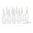 Crofta 10 Pieces 30ml Empty Glass Nasal Spray Bottle Fine Mist Vials Sprayer Clear