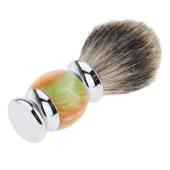 Crofta Wooden Handle Men's Mustache Shaving Brush Grooming Tool for Barber Salon 01