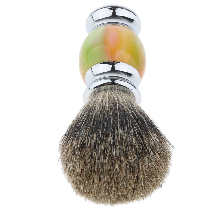 Crofta Wooden Handle Men's Mustache Shaving Brush Grooming Tool for Barber Salon 01