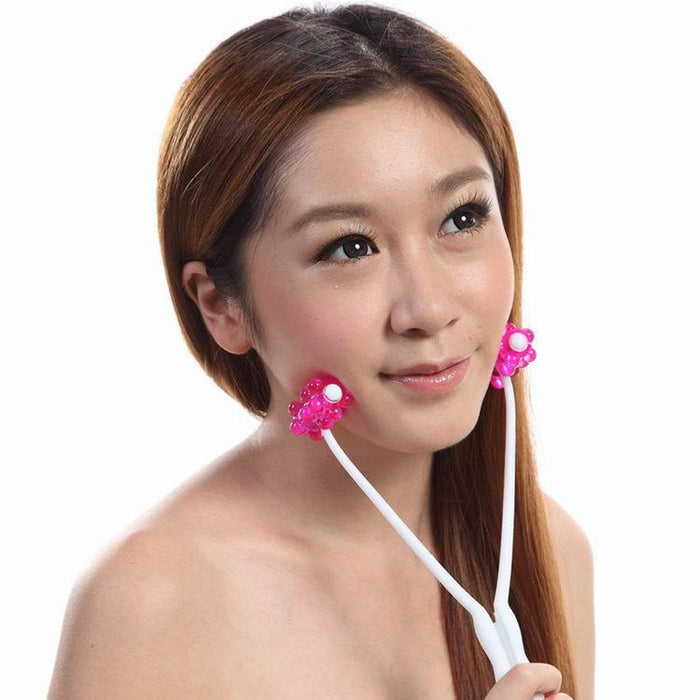 2 in 1 Face Up Roller Massager Arm Chin Neck Facial Slimmer Beauty Tool Anti Aging Skin Care