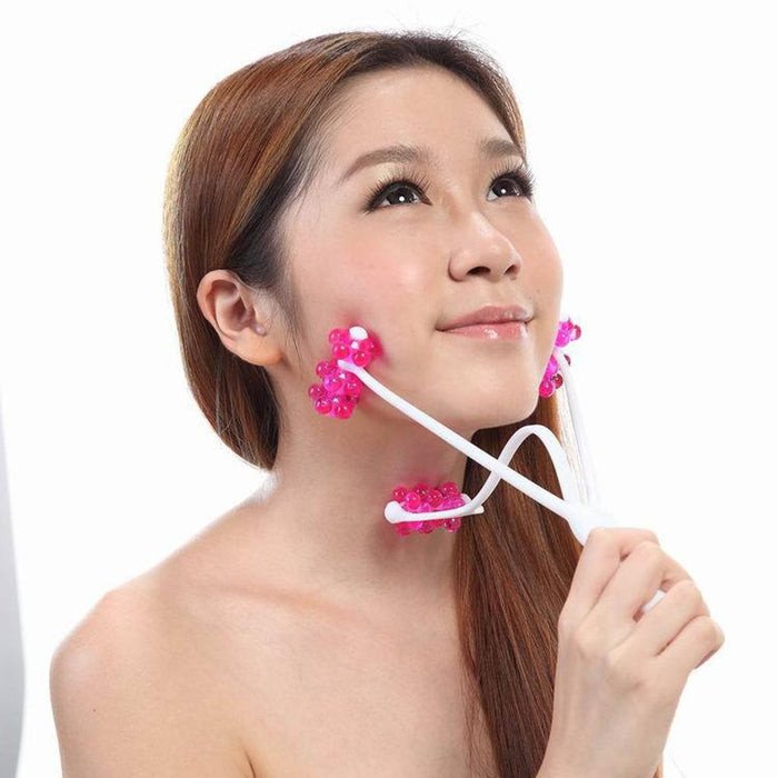 2 in 1 Face Up Roller Massager Arm Chin Neck Facial Slimmer Beauty Tool Anti Aging Skin Care