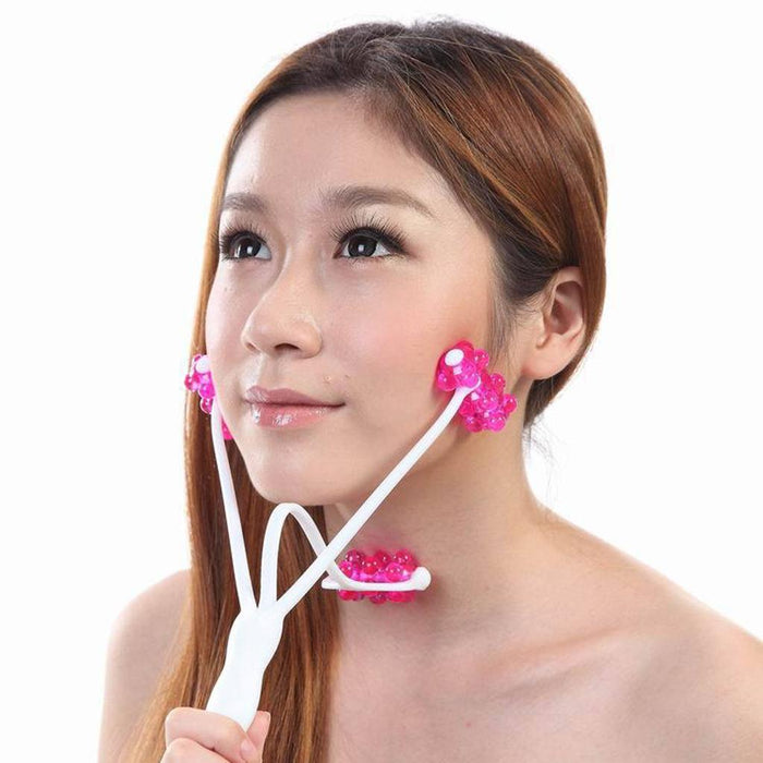 2 in 1 Face Up Roller Massager Arm Chin Neck Facial Slimmer Beauty Tool Anti Aging Skin Care