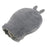 Crofta Portable Silicone Hot Water Bag Warm Heat Water Bottle with a Plush Sleeve Gray