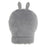 Crofta Portable Silicone Hot Water Bag Warm Heat Water Bottle with a Plush Sleeve Gray