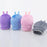 Crofta Portable Silicone Hot Water Bag Warm Heat Water Bottle with a Plush Sleeve Gray