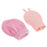 Crofta Portable Silicone Hot Water Bag Warm Heat Water Bottle with a Plush Sleeve Pink