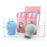 Crofta Portable Silicone Hot Water Bag Warm Heat Water Bottle with a Plush Sleeve Pink