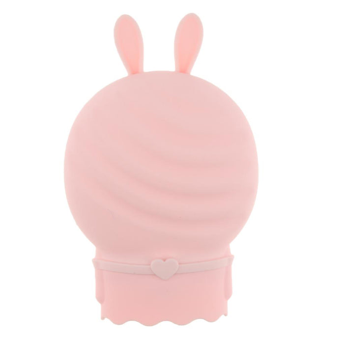 Crofta Portable Silicone Hot Water Bag Warm Heat Water Bottle with a Plush Sleeve Pink