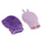 Crofta Portable Silicone Hot Water Bag Warm Heat Water Bottle with a Plush Sleeve Purple