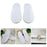 10 Pairs White Closed Toe Disposable Slippers - Fit Most Men and Women - Comfortable/Non-Slip - Perfect for Home, Hotel Commercial Use etc.