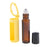 Crofta 10ml Refillable Essential Oil Bottle with Roller Ball+Silicone Cover Yellow