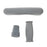 Crofta 1 Set Crutch Accessory Kit Crutch Pad+Handle Grip Covers+Tip Cover Gray