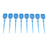 16 Pieces Silicone Interdental Brush, Toothpick Tooth Flossing Oral Hygiene Brush, Tooth Cleaning Tool, for Women Men Blue