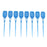 16 Pieces Silicone Interdental Brush, Toothpick Tooth Flossing Oral Hygiene Brush, Tooth Cleaning Tool, for Women Men Blue