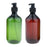 2 Pcs Travel Shampoo Lotion Conditioner Container Press Refillable Bottles Spray Bottle,Durable, Leakproof, 500ml