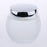 Crofta 120g Frosted Glass Mask Jar Cream Containers Cosmetic Empty Can Sliver Lid