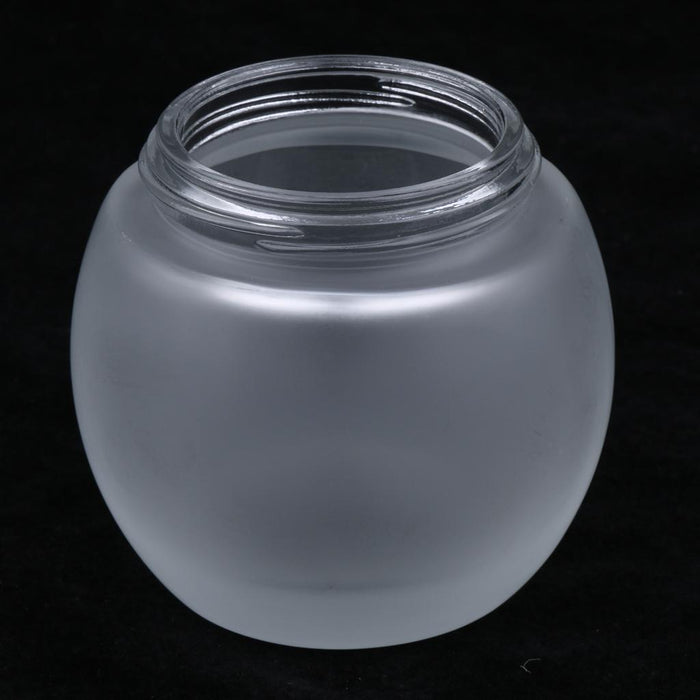 Crofta 120g Frosted Glass Mask Jar Cream Containers Cosmetic Empty Can Sliver Lid