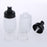 Crofta 2 Pieces 50ml Frosting Glass Refillable Empty Pump Spray Bottle Black