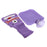 Crofta 2L Durable PVC Massage Thickened Hot Water Bottle with Cloth Cover Purple