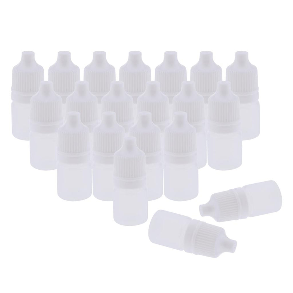 20 Pieces Mini Refillable Empty Eye Drops Makeup Cosmetic Travel Bottles 3ml