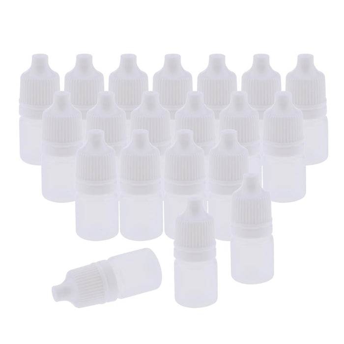 20 Pieces Mini Refillable Empty Eye Drops Makeup Cosmetic Travel Bottles 3ml