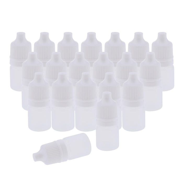 20 Pieces Mini Refillable Empty Eye Drops Makeup Cosmetic Travel Bottles 3ml