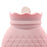 Crofta Portable Hot Water Bottle Heat Water Bag for Winter Hand Feet Warming  Pink