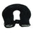 Crofta 1.4L U Shaped Hot Water Bottle Bag with Cover Set for Neck Pain Stiff Black